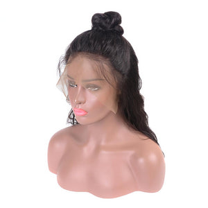 180% Density Lace Front Wig Body Wave 12-34 inch Remy Human Hair Wig plucked with Baby Hair Natural Color Lightweight Megalook