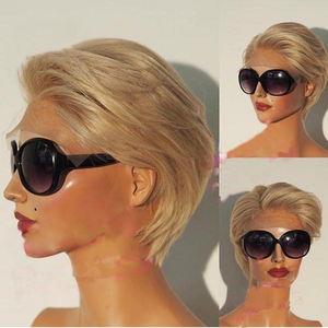 Short Bob Wig Pre Plucked Blonde Lace Front Wig Glueless Straight Human Hair Wigs Remy Lace Front Human Hair Wigs